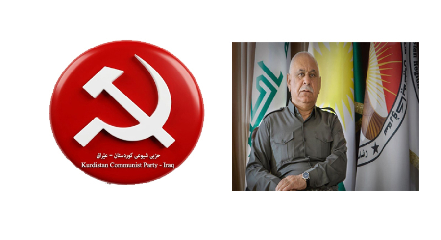 جێگری سەرۆکی هەرێم پیرۆزبایی لە حزبی شیوعی عێراق و کوردستان دەکات