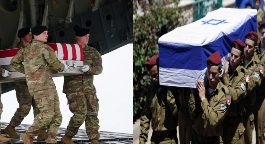 زیانە گیانیەکانی ئەمریکا و ئیسرائیل لە جەنگی چل ڕۆژە