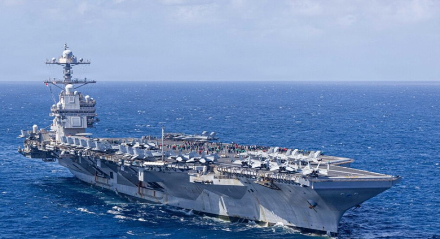 كەشتی یو ئێس ئێس گەڕایەوە رۆژهەڵاتی ناوەراست